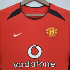 Retro Manchester united Long Sleeve 2002/2004 Home Jersey