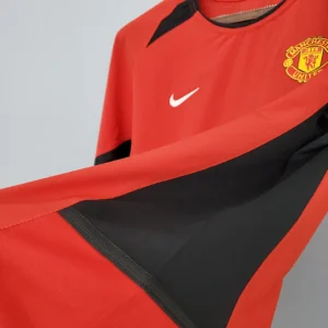 Retro Manchester united Long Sleeve 2002/2004 Home Jersey