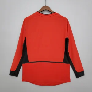 Retro Manchester united Long Sleeve 2002/2004 Home Jersey