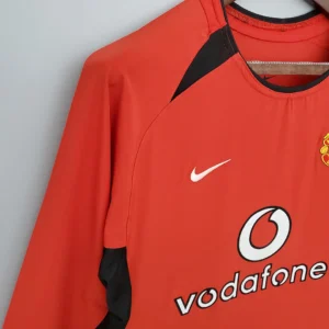Retro Manchester united Long Sleeve 2002/2004 Home Jersey