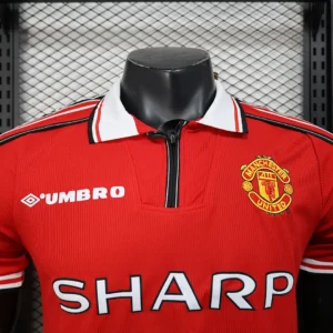 Retro Player Manchester United 1998/1999 Home Jersey
