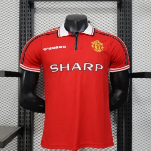 Retro Player Manchester United 1998/1999 Home Jersey