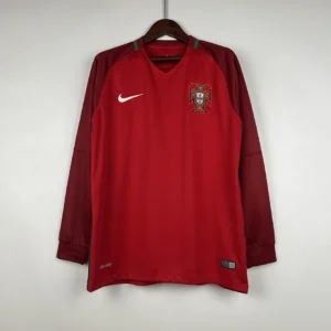 Retro Portugal 2016 Long Sleeve Home Jersey
