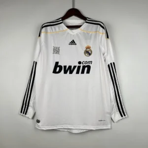 Retro Real Madrid 2009/2010 Long Sleeve Home Jersey