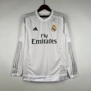 Retro Real Madrid 2015/2016 Long Sleeve Home Jersey