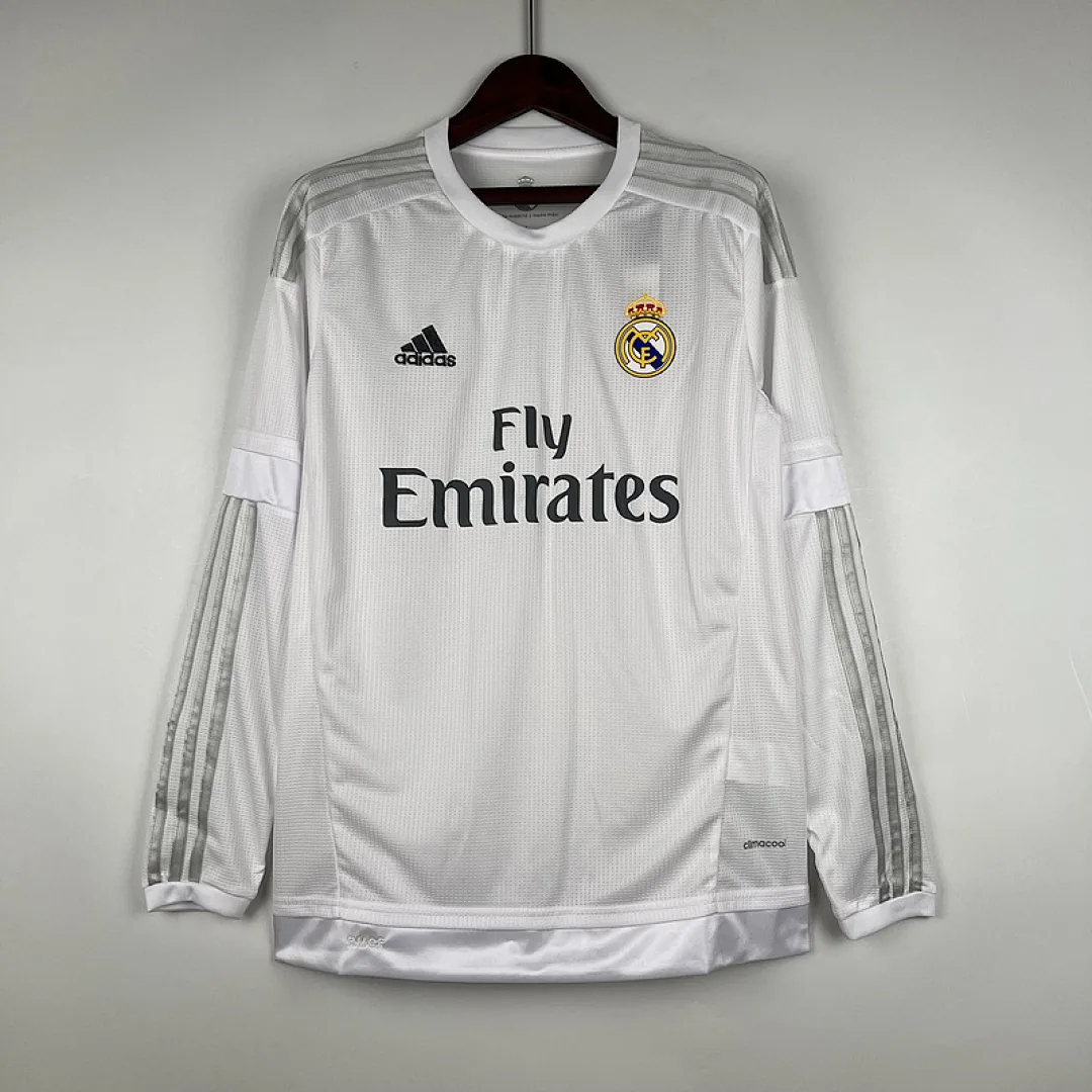 Retro Real Madrid 2015/2016 Long Sleeve Home Jersey