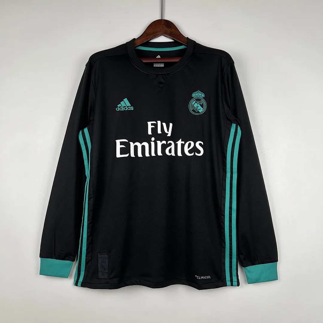 Retro Real Madrid 2017/2018 Away Long Sleeve Jersey
