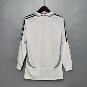 Retro Real Madrid Long Sleeve 2006/2007 Home Jersey