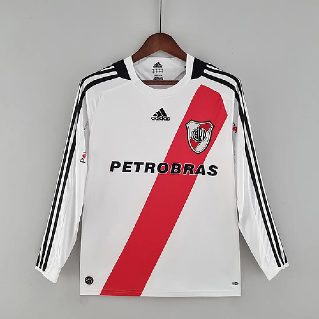 Retro River Plate 2009/2010 Long Sleeve Home Jersey