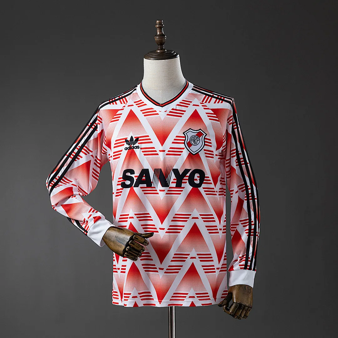 River Plate 1992/1993 Away Long Sleeve Retro Jersey