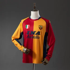 Roma 2001/2002 Champion Edition Long Sleeve Retro Jersey