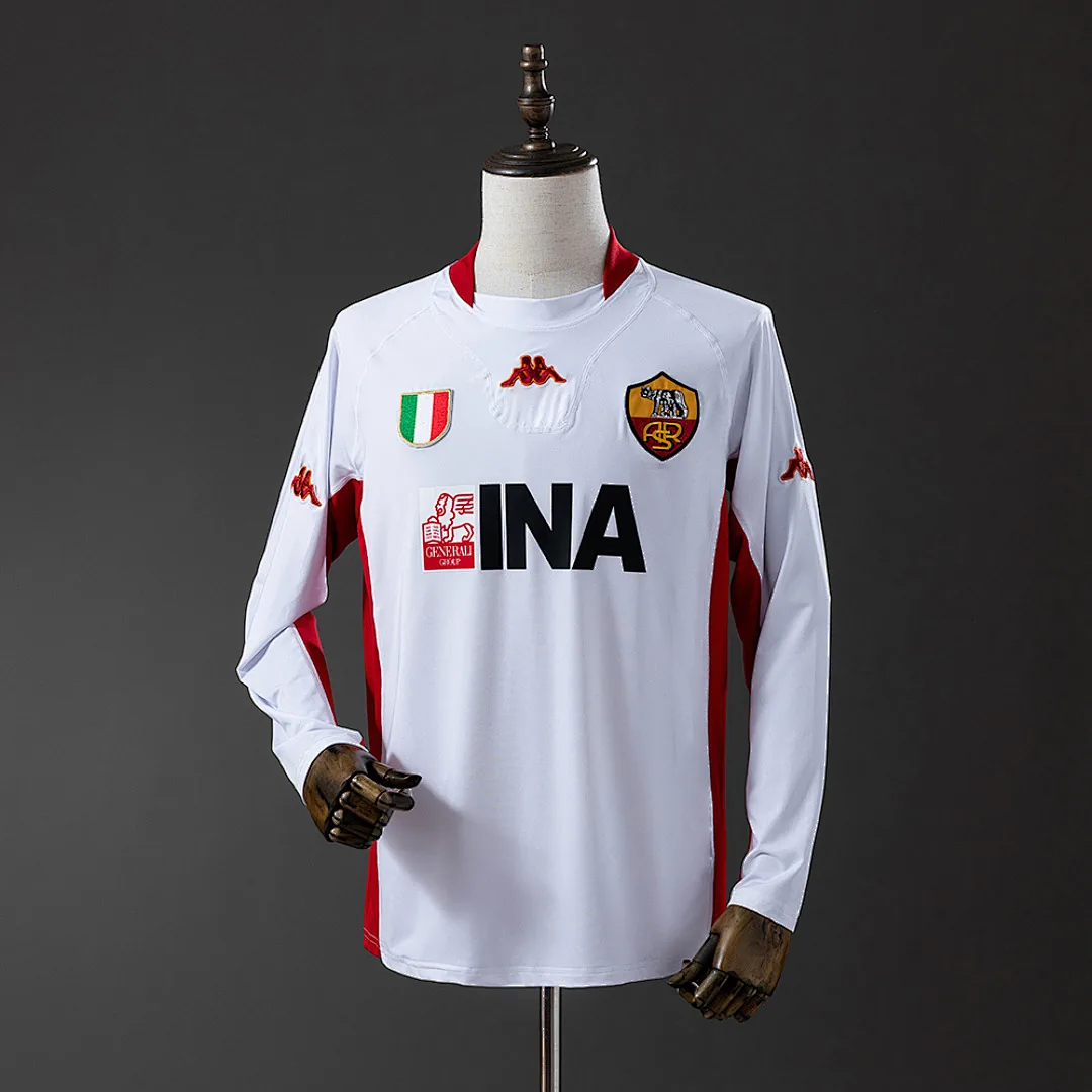 Roma 2001/02 Away Long Sleeve Retro Jersey