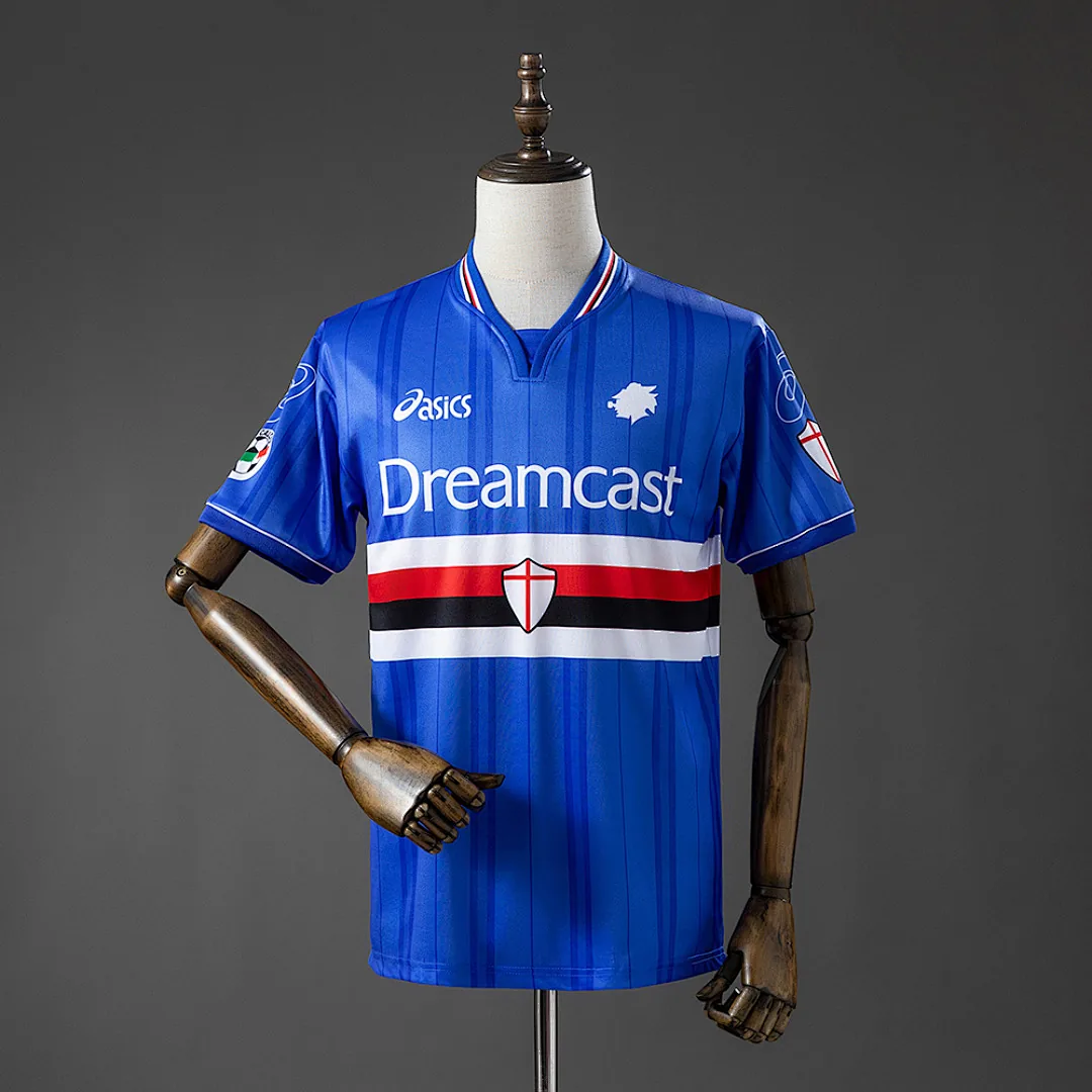 Sampdoria 2000/2001 Home Retro Jersey
