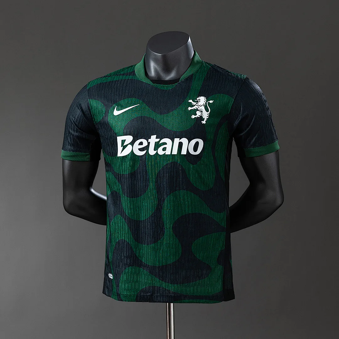 Sporting Lisbon 2025/2026 Player Version Alternative Jersey Black