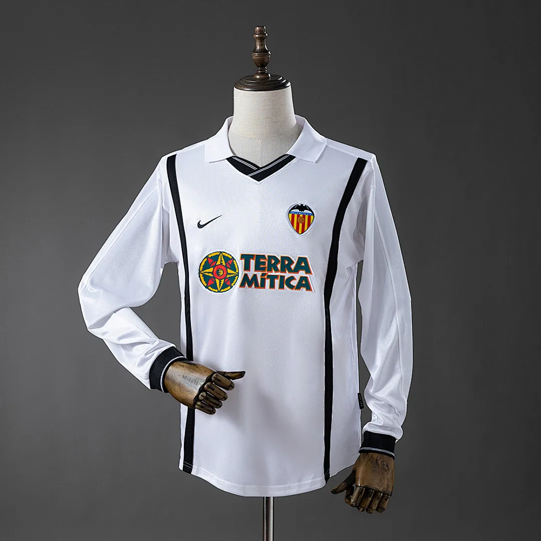 Valencia 2000/2001 Retro Long Sleeve Jersey